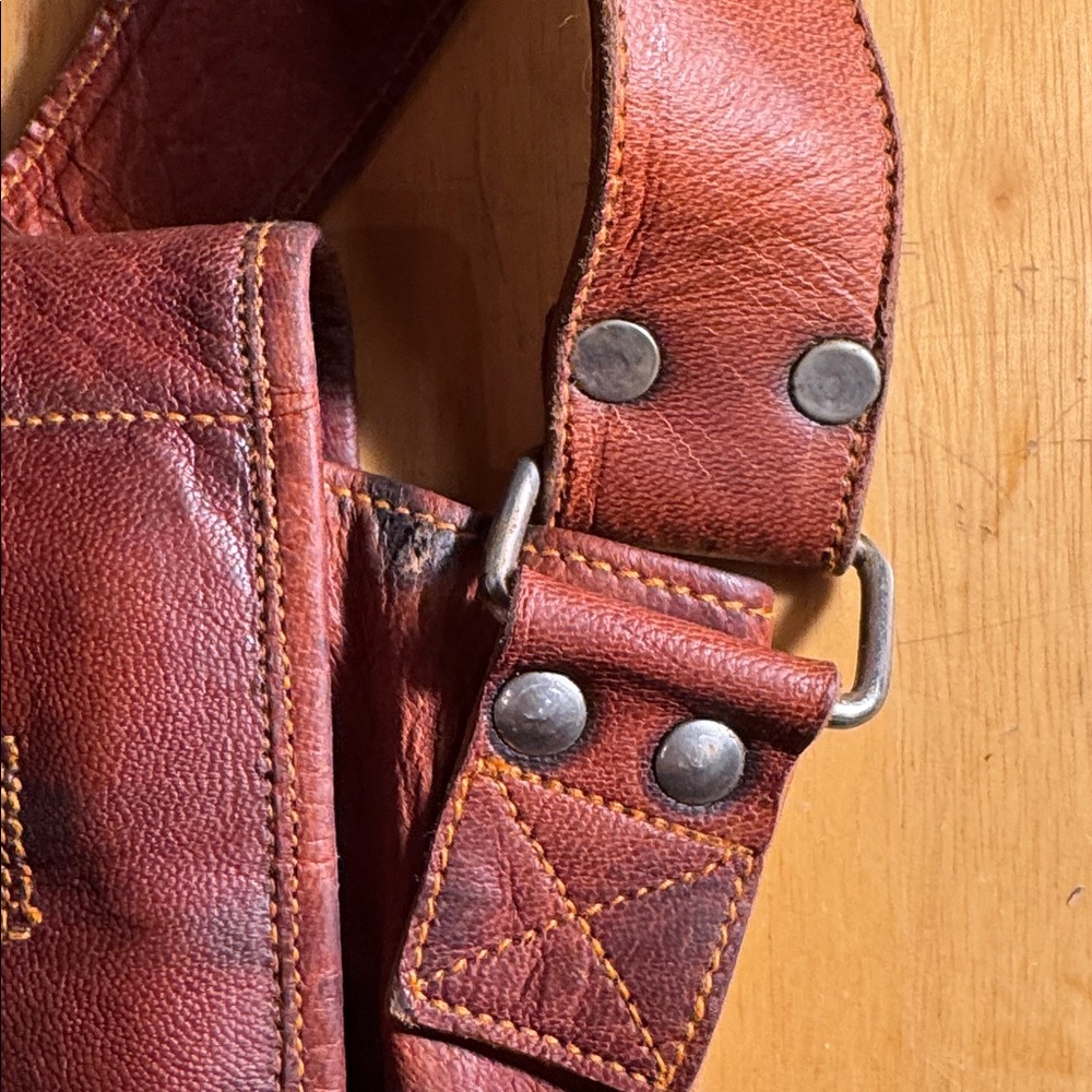 Leather satchel